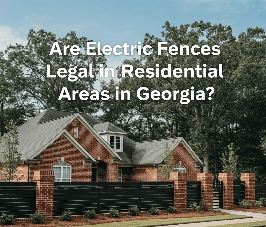 Are electric fences legal in residential areas