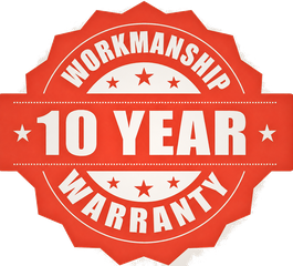 10-year workmanship warranty