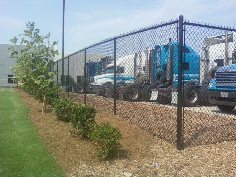 Commercial chain link fence