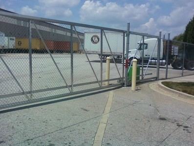 Commercial galvanizedanized chain link cantilever slide gate