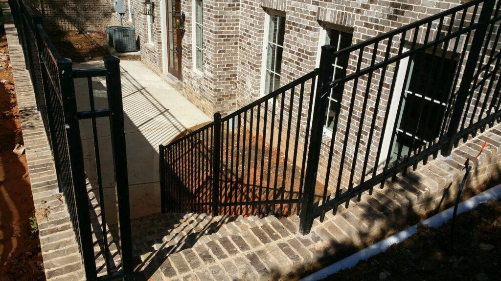 Commercial steel handrail