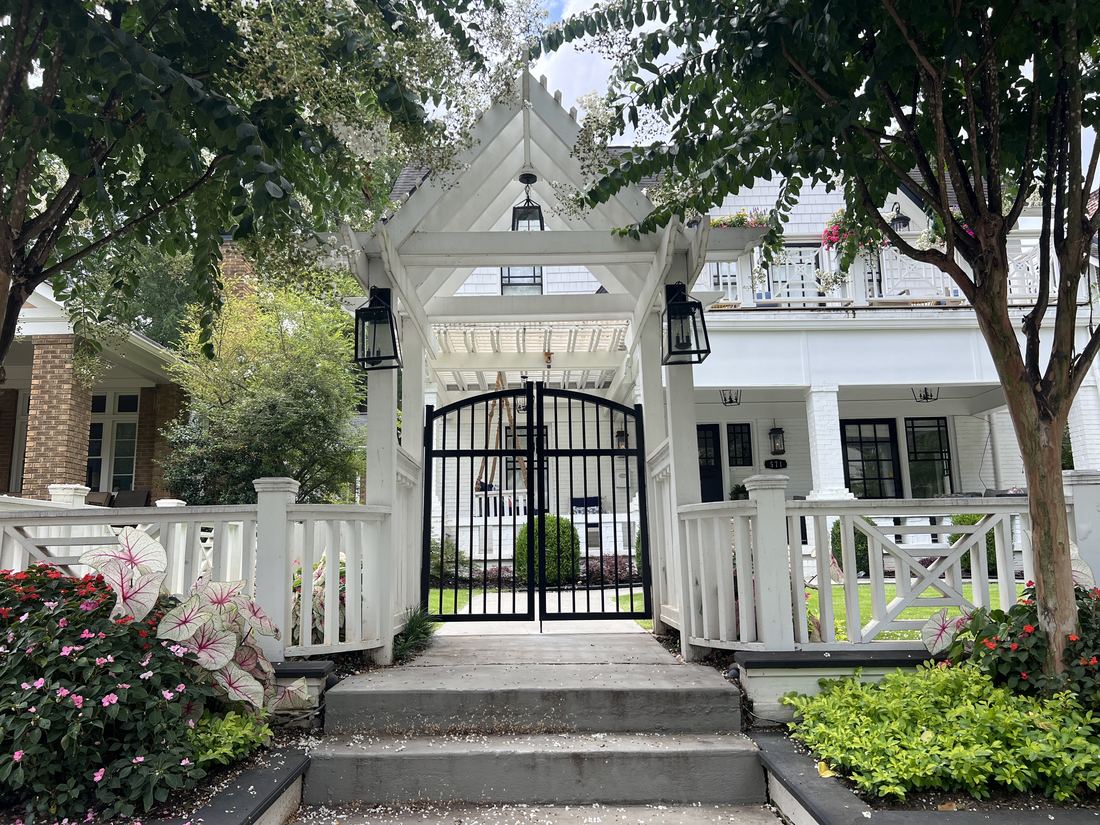 Custom steel arch gate