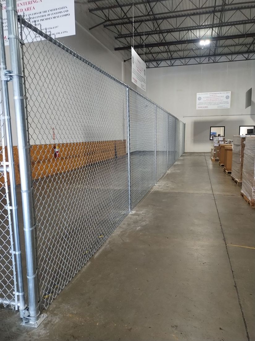 Galvanized indoor storage security cage