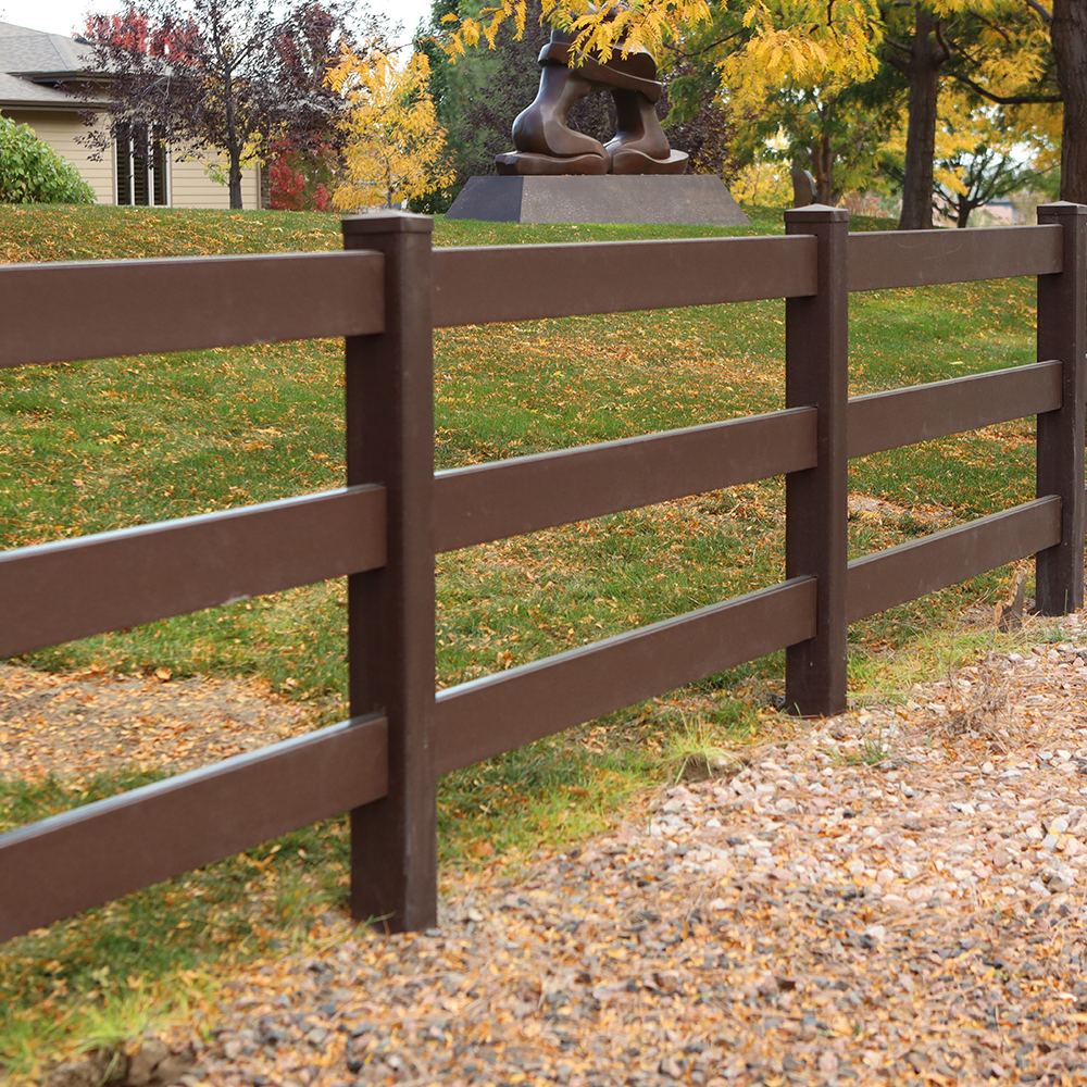 Trex Shenandoah composite rail fence