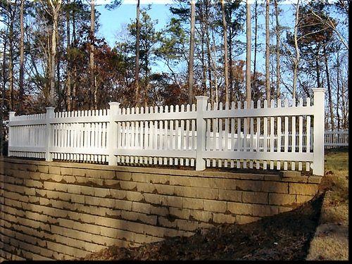 Wood 2x2 nantucket picket fence