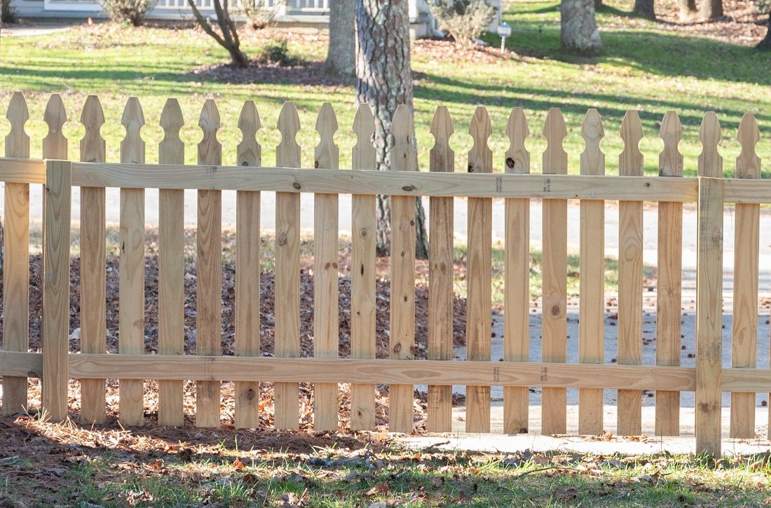 Wood picket virginian back